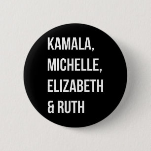 Kamala Harris 2024 Election Anti Trump  6 Cm Round Badge