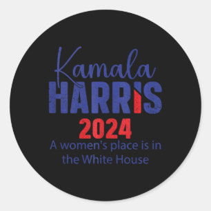 Kamala Harris 2024 Empowering The American Dream T Classic Round Sticker