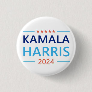 Kamala Harris 2024 for President 3 Cm Round Badge