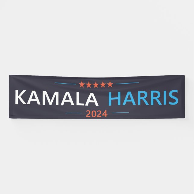 Kamala Harris 2024 for President Banner (Horizontal)