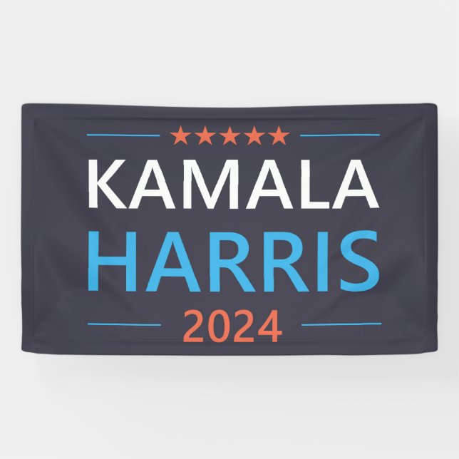 Kamala Harris 2024 for President Banner (Horizontal)