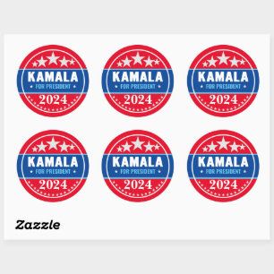 Kamala Harris 2024 for President  Classic Round Sticker