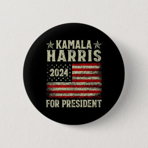 Kamala Harris 2024 For President Election Campaign 6 Cm Round Badge