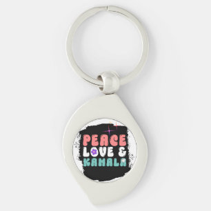 Kamala Harris 2024 for President Groovy  Key Ring
