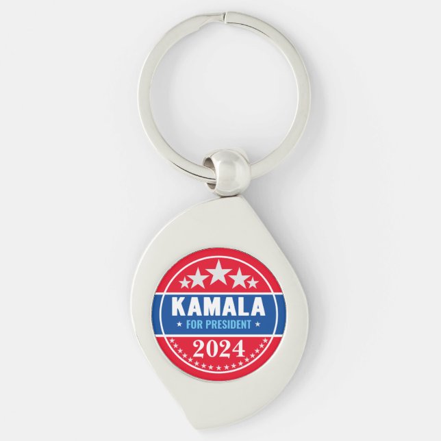 Kamala Harris 2024 for President  Key Ring (Front)