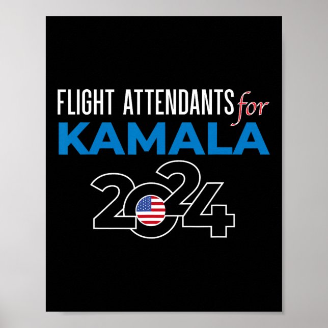 Kamala Harris 2024 For President  Poster (Front)
