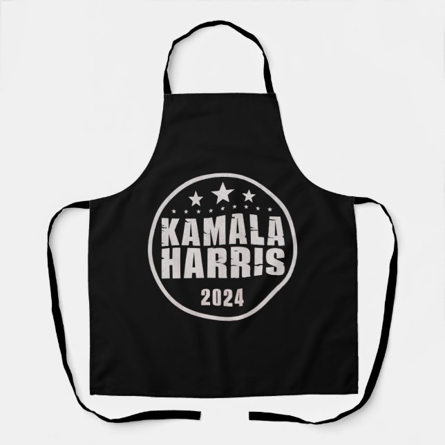 Kamala Harris 2024 For President Retro Election Apron (Front)