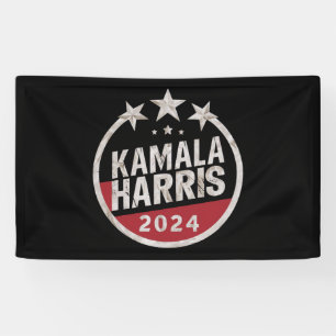 Kamala Harris 2024 For President Retro Election Banner