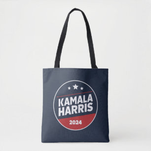 Kamala Harris 2024 For President Retro Election Tote Bag