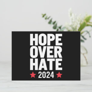 Kamala Harris 2024 Hope Over Hate Presidential  Invitation