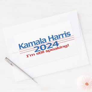 Kamala Harris 2024 I'm Still Speaking! Rectangular Sticker