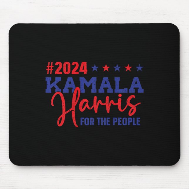 Kamala Harris 2024 Leadership With Purpose Premium Mouse Pad (Front)