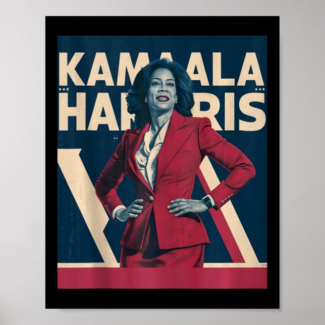 Kamala Harris 2024 - Leading With Strength Design  Poster (Front)