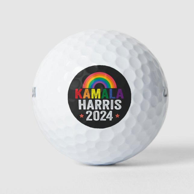 Kamala Harris 2024 Lgbtq Election President  Golf Balls (Front)