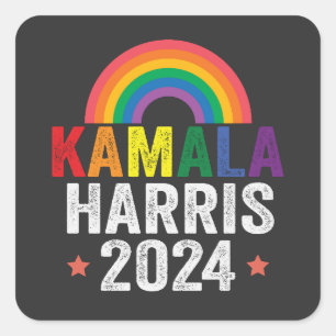 Kamala Harris 2024 Lgbtq Election President Square Sticker