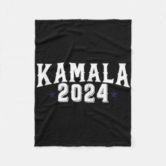 Kamala Harris 2024 Madam President Election Campai Fleece Blanket