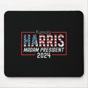 Kamala Harris 2024 Madam President Election Costum Mouse Pad
