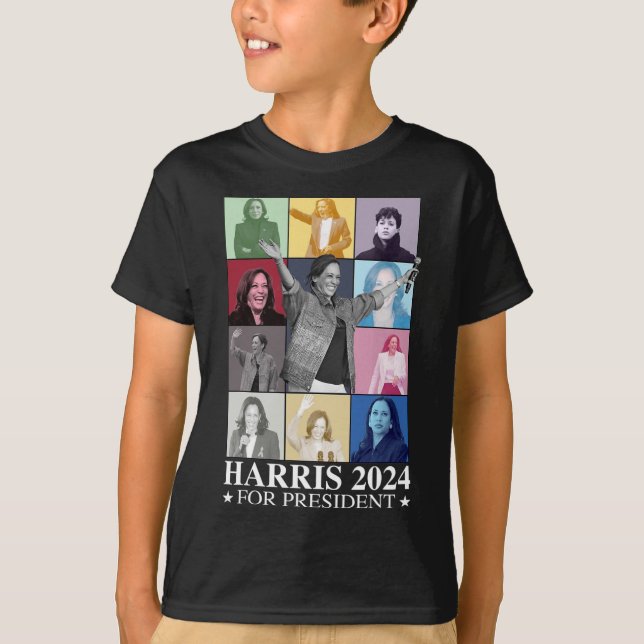 Kamala Harris 2024 Madam President Election Democr T-Shirt (Front)
