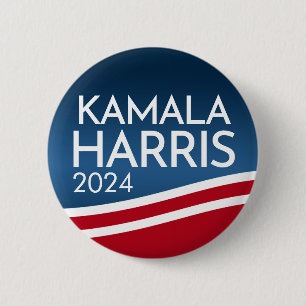 Kamala Harris 2024 - Modern Wave Design Button