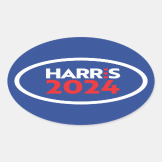 Kamala Harris 2024 Oval Sticker