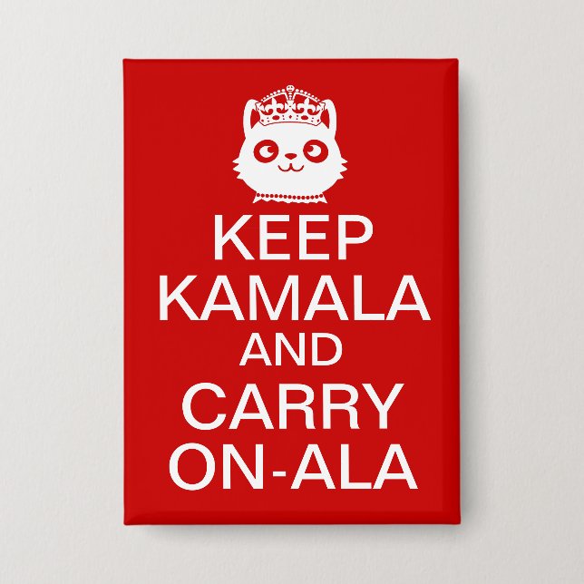 Kamala Harris 2024 President Keep Calm Carry On (Front)