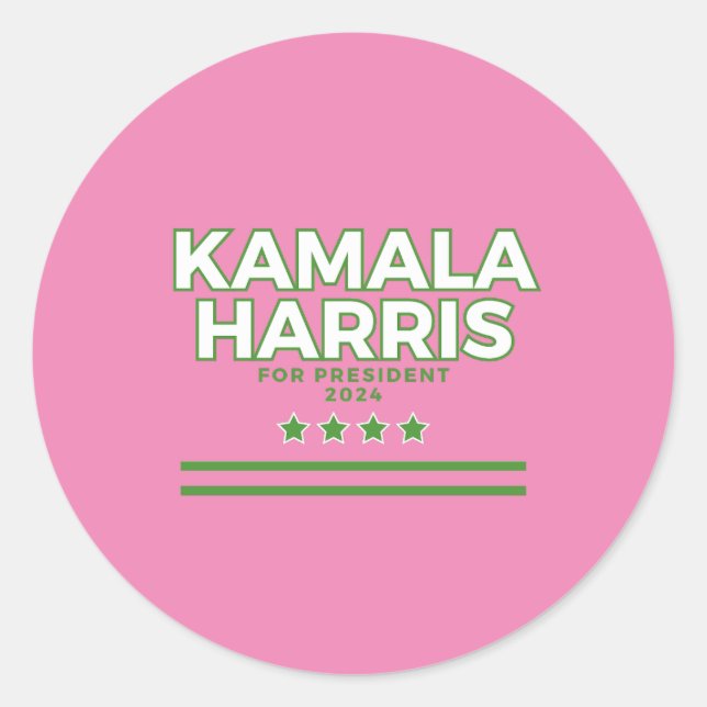 Kamala Harris 2024 Presidential Campaign Sticker (Front)