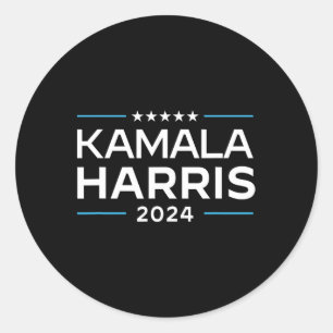 Kamala Harris 2024 Presidential Election Mens Wome Classic Round Sticker