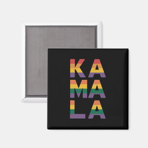 Kamala Harris 2024 Rainbow Flag Gay Pride LGBT  Magnet
