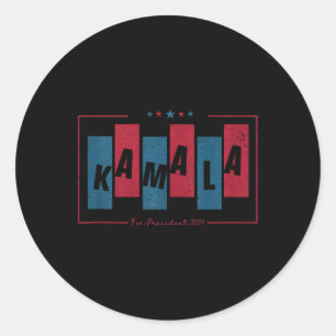 Kamala Harris 2024 Shattering The Gl Ceiling Tank Classic Round Sticker