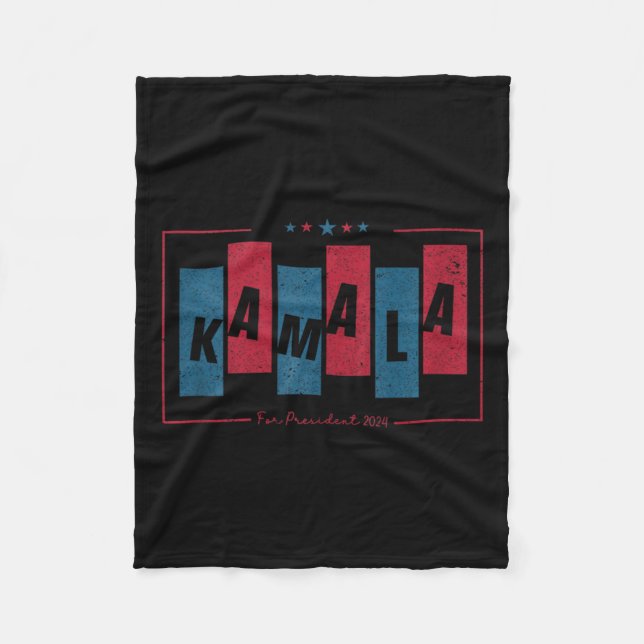 Kamala Harris 2024 Shattering The Gl Ceiling Tank  Fleece Blanket (Front)