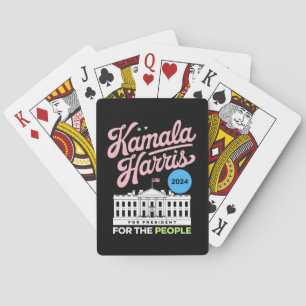 Kamala Harris 2024 Social Democrat Vote Blue  Playing Cards