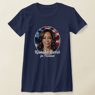  Kamala Harris 2024  Stars and Stripes T-Shirt