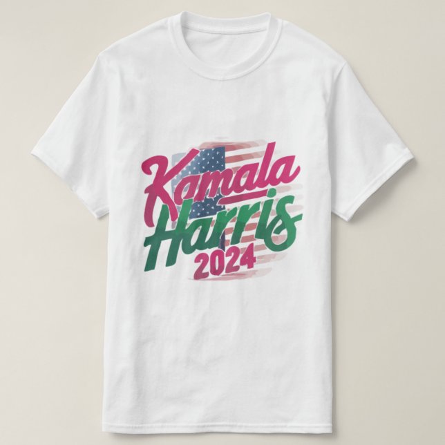 Kamala Harris 2024 T-Shirt - Bold and Vibrant  (Design Front)