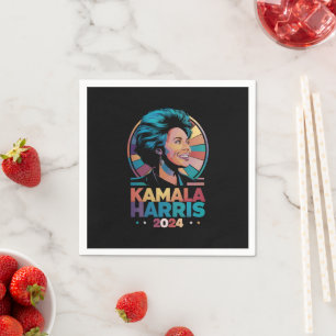 Kamala Harris 2024 Vote President Kamala Election Napkin