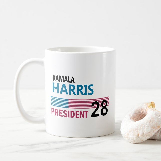 Kamala Harris 2028 Coffee Mug (With Donut)