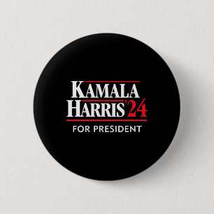 Kamala Harris 24 For President 2024  6 Cm Round Badge