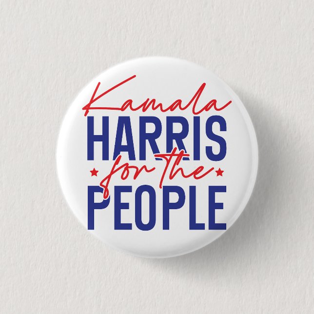 Kamala Harris 3 Cm Round Badge (Front)