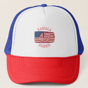 Kamala Harris 47: Stylish Varsity Design 2024 Trucker Hat