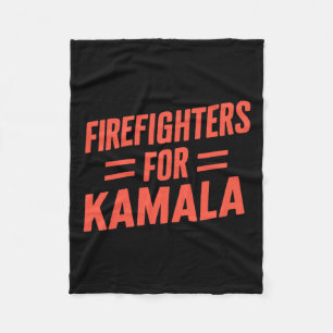 Kamala Harris 47 Th 2024 Firefighters For Kamala  Fleece Blanket