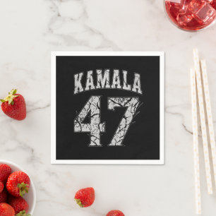 Kamala Harris 47 th President USA America 2024 Napkin