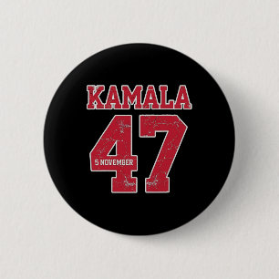 Kamala Harris 47 Th President Usa November 5  6 Cm Round Badge