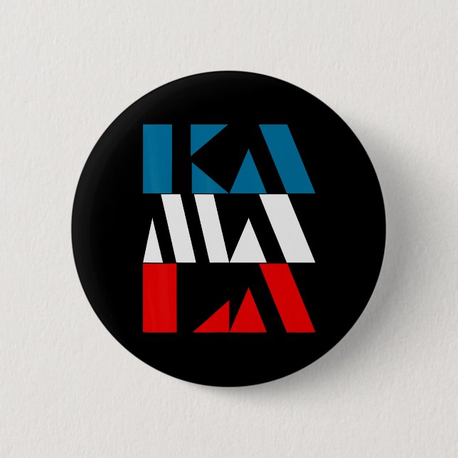 Kamala Harris 47th  6 Cm Round Badge (Front)