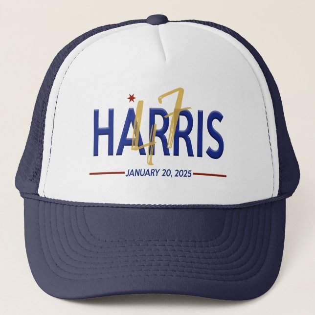 Kamala Harris 47th President Inauguration Trucker Hat (Front)