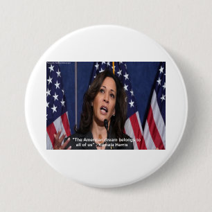 Kamala Harris & American Dream Quote Button