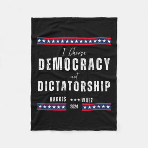 Kamala Harris & Tim Wheimer 2024 - Democracy O Fleece Blanket