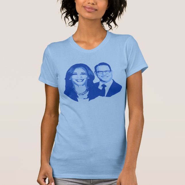 Kamala Harris and Josh Shapiro T-Shirt (Front)