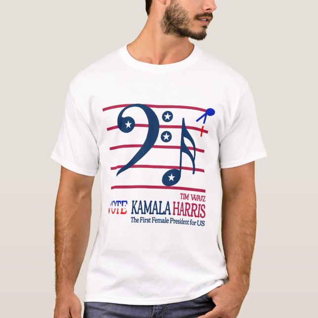 Kamala Harris and Tim Walz T-Shirt (Front)
