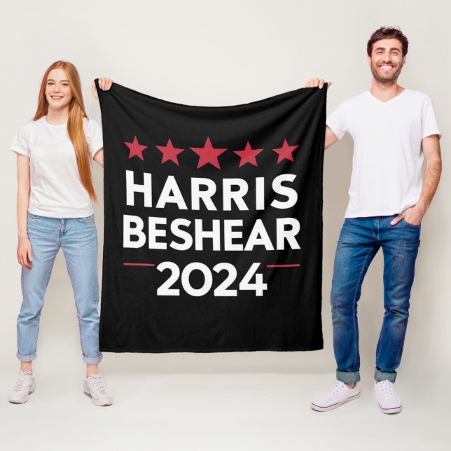 Kamala Harris Andy Beshear 2024 Harris Beshear 202 Fleece Blanket (In Situ)