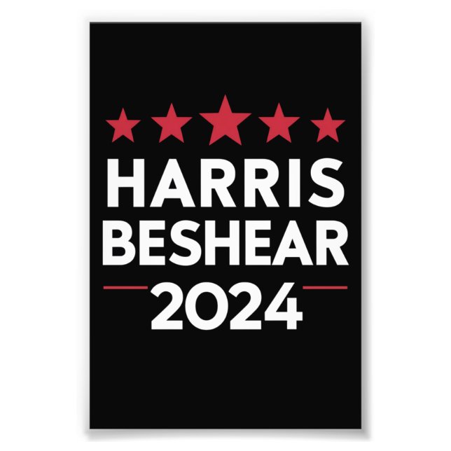 Kamala Harris Andy Beshear 2024 Harris Beshear 202 Photo Print (Front)