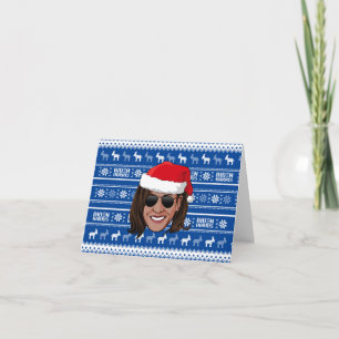 Kamala Harris Aviators Holiday Thank You Card